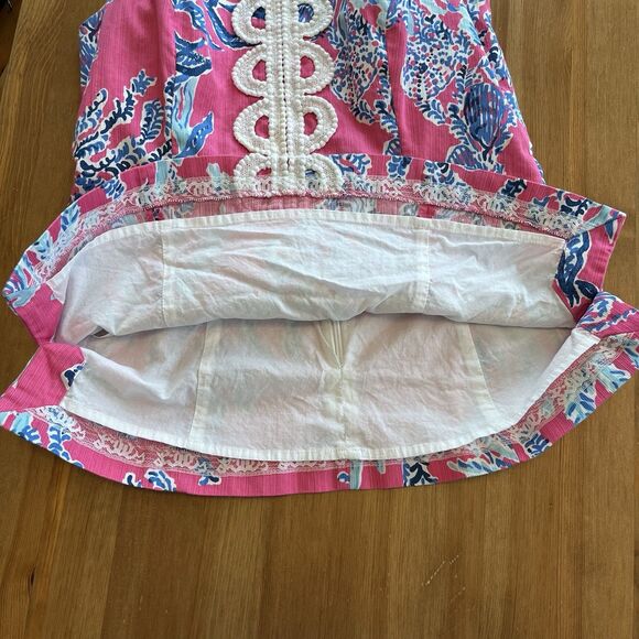 Lilly Pulitzer Women's Top 6 Annabelle Top Capri Pink Samba Sleeveless Preppy - Picture 11 of 15